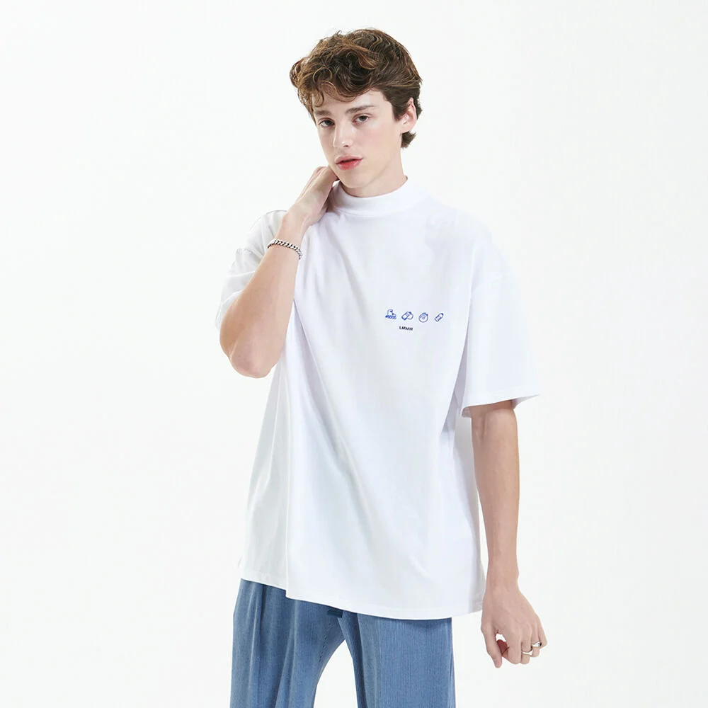 EMOTICON HALF-T WHITE