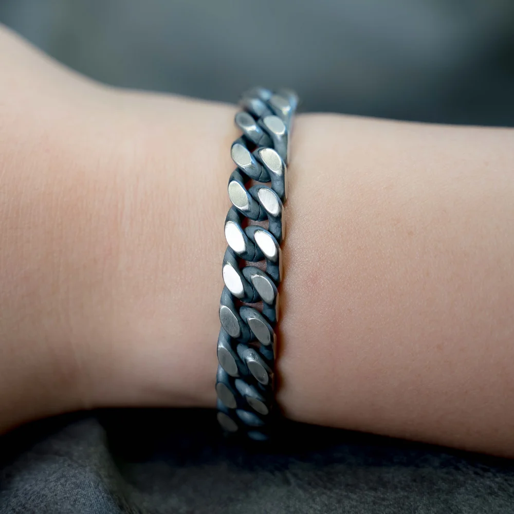 HR 190B_Silver Chain Bracelet (Silver 925)