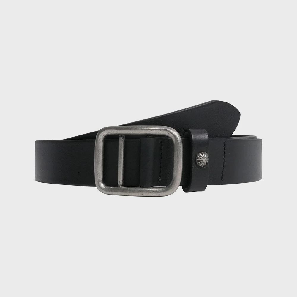 牛皮 Concho Holles 皮革 腰帶 BLACK