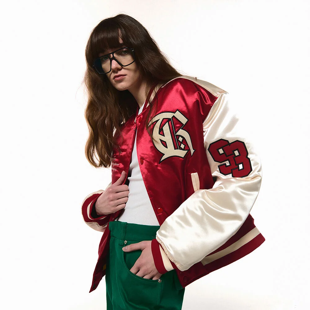 GLOSSY VARSITY JACKET