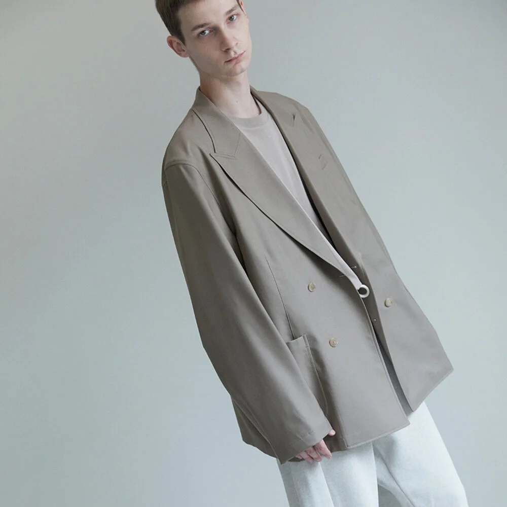 21SS DOUBLE BREASTED JACKET(KHAKI)