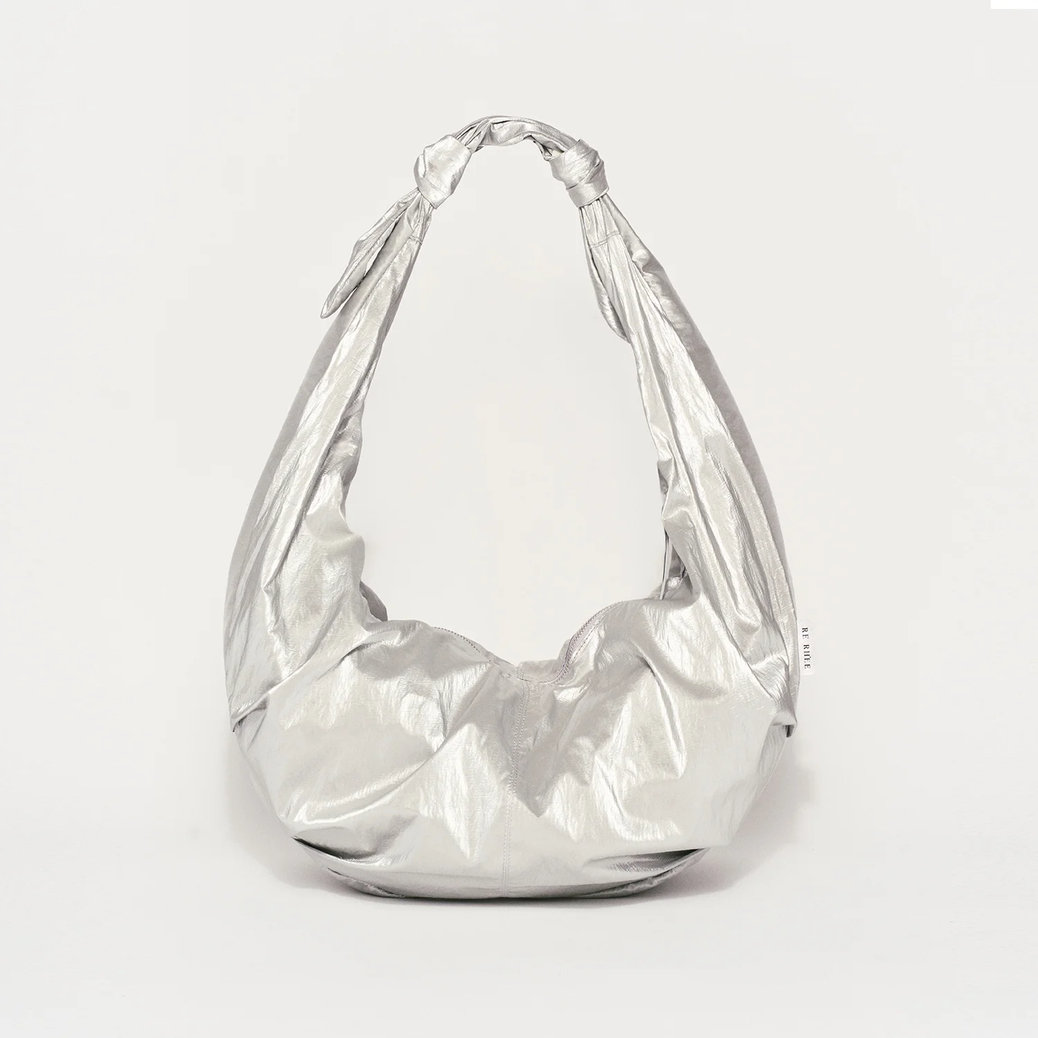 SLOUCHY HOBO BAG SILVER