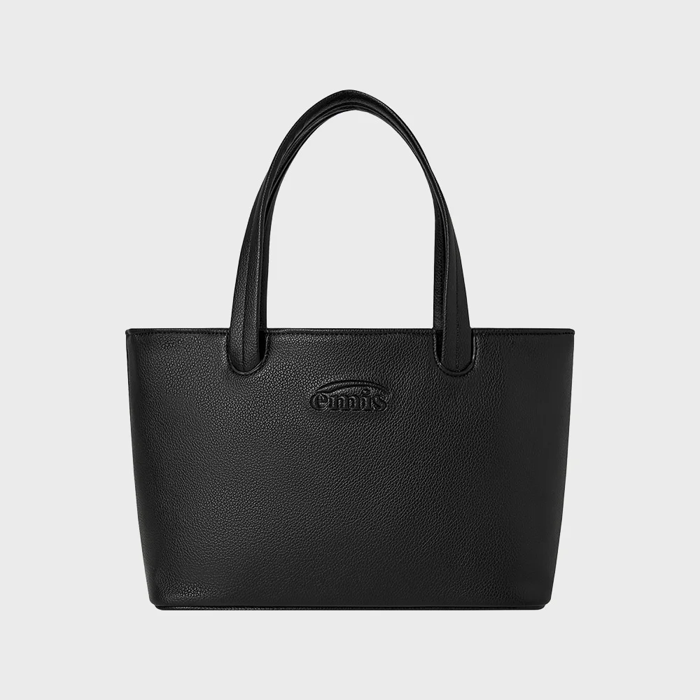 GRAIN TOTE BAG-BLACK