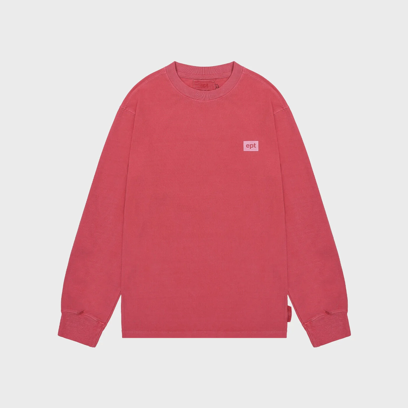BOX LOGO PIGMENT LONG SLEEVE (RED)