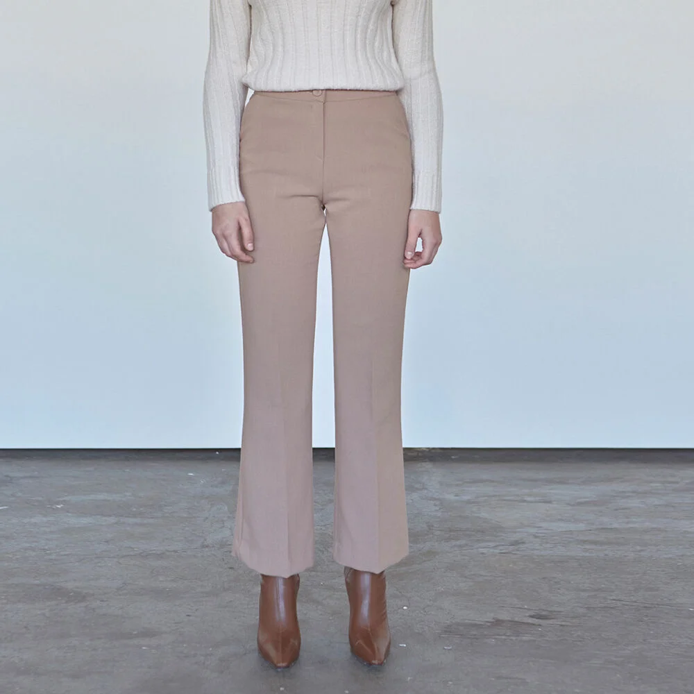 LOOSE LONG PANTS_BEIGE