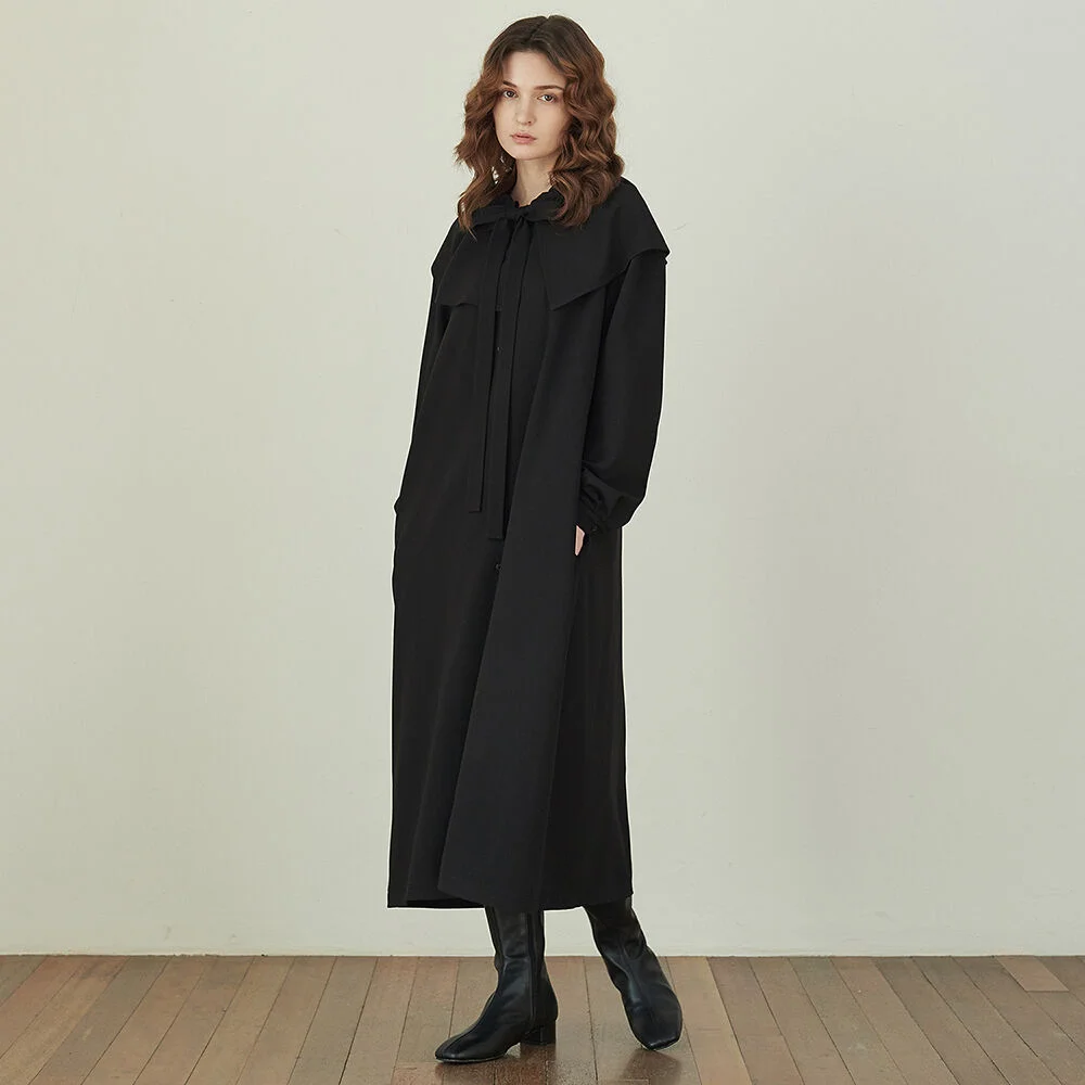 Cape Dress - Black