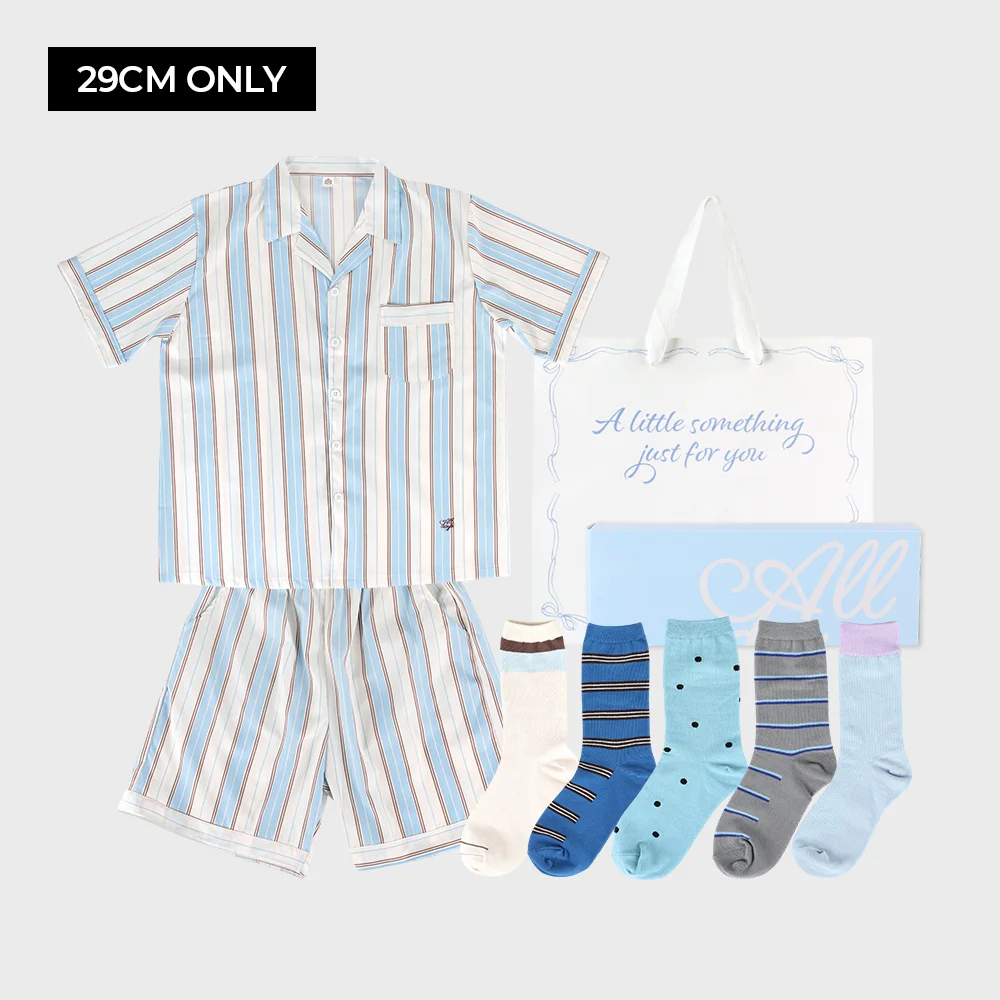 Alldays GIFT SET (Flo Air 短袖 睡衣 & 彩盤 襪 禮物 套裝)
