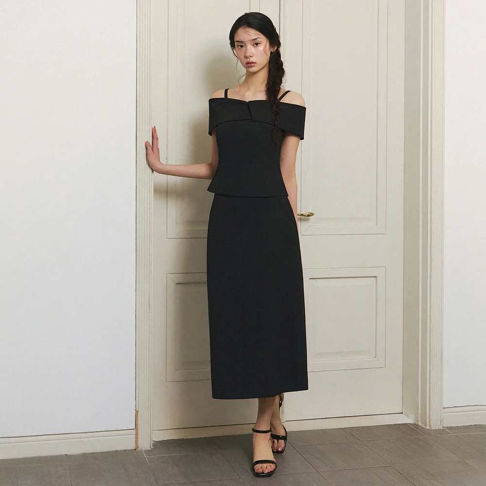 it MICHA H線條 套裝 半身裙 ITQ4ZSK410 (BLACK)