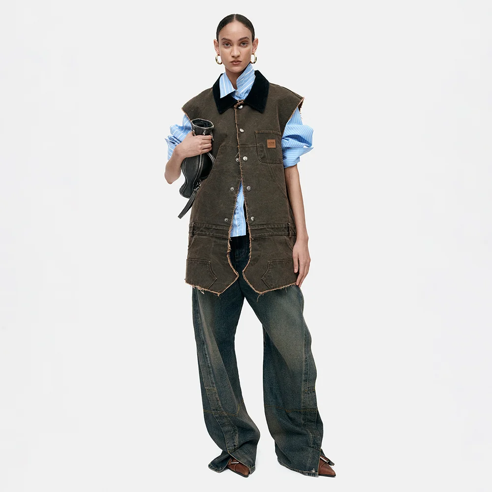 CARPENTER DRESS awa721w(BROWN)