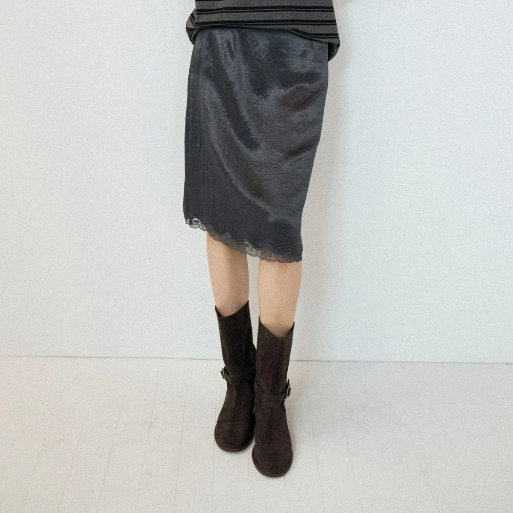 RITZEL SKIRT (MIDNIGHT GRAY)