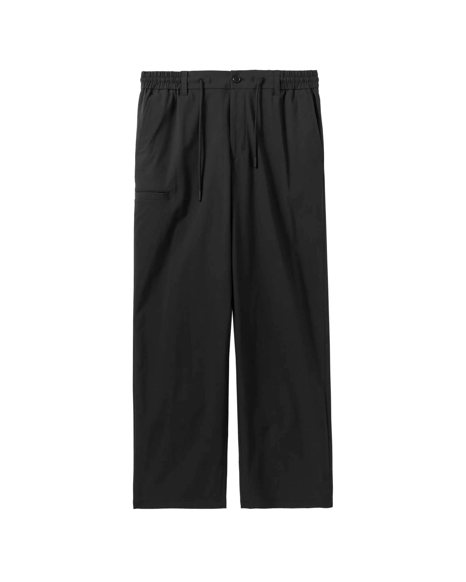 NYLON SET REGUALR FIT TROUSERS - BLACK (P242MPT231)