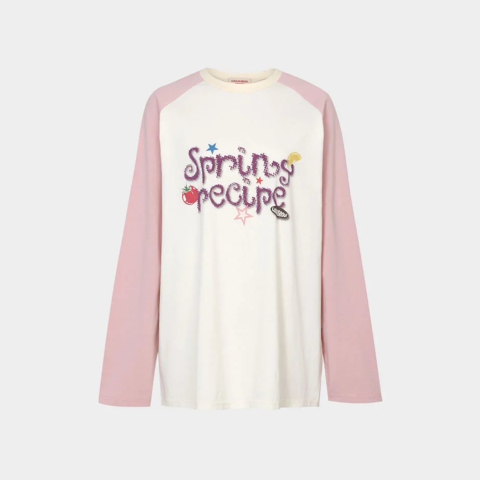 Spring Recipe T-Shirt (Funk ver.- Cream Pink)