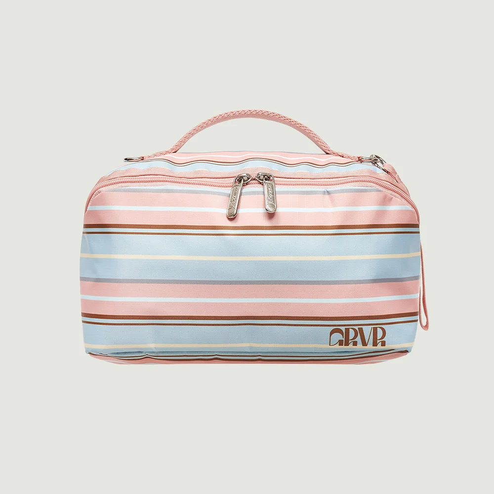 GRVR STRIPE POUCH (PINK)