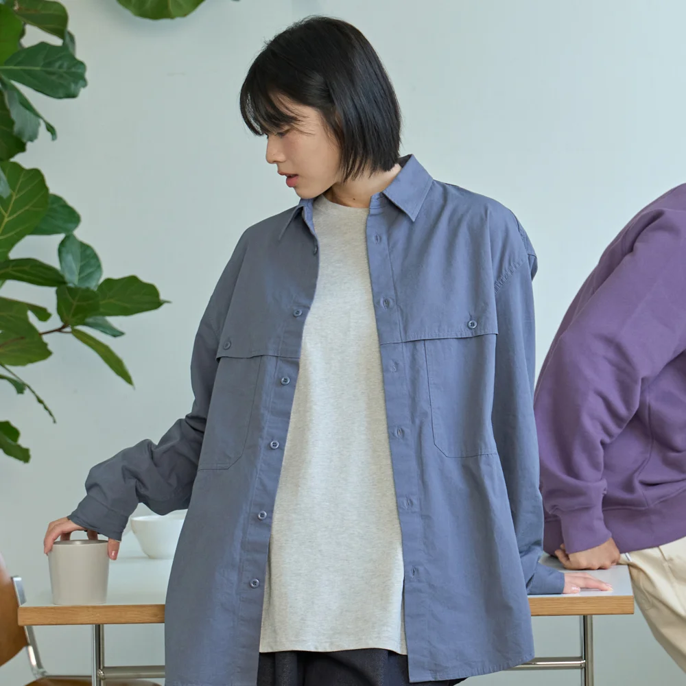 POCKET WORK SHIRT (BLUE)