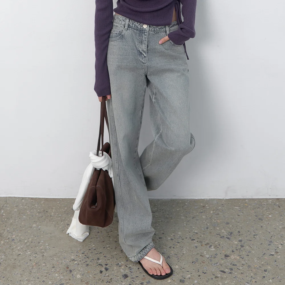 (PT-5811)LOW-RISE CLASSIC STRAIGHT JEAN