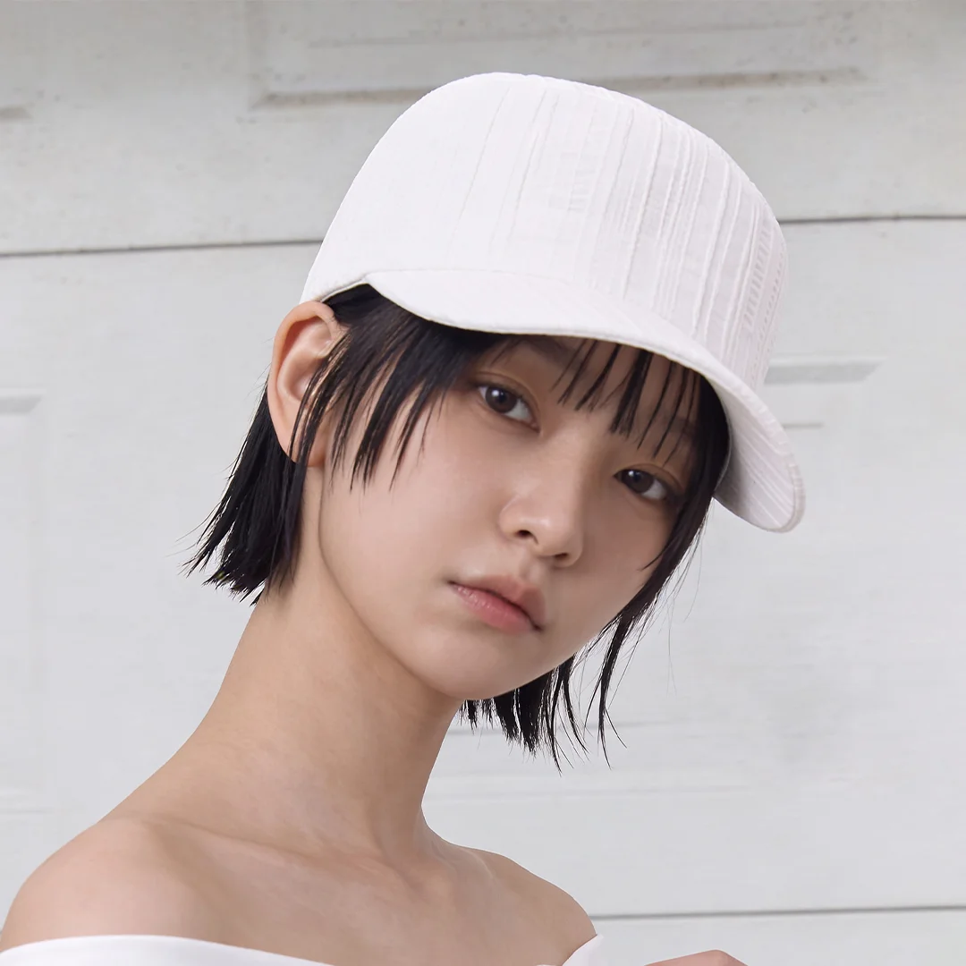 亞麻 短帽簷 夏季 軍帽 Bellboy Cap UNIFORM CAP / B LINEN / WHITE