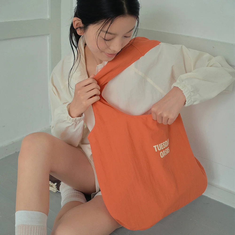 Weekdays Color Nylon Shoulder Bag_ORANGE(WB6AC05)