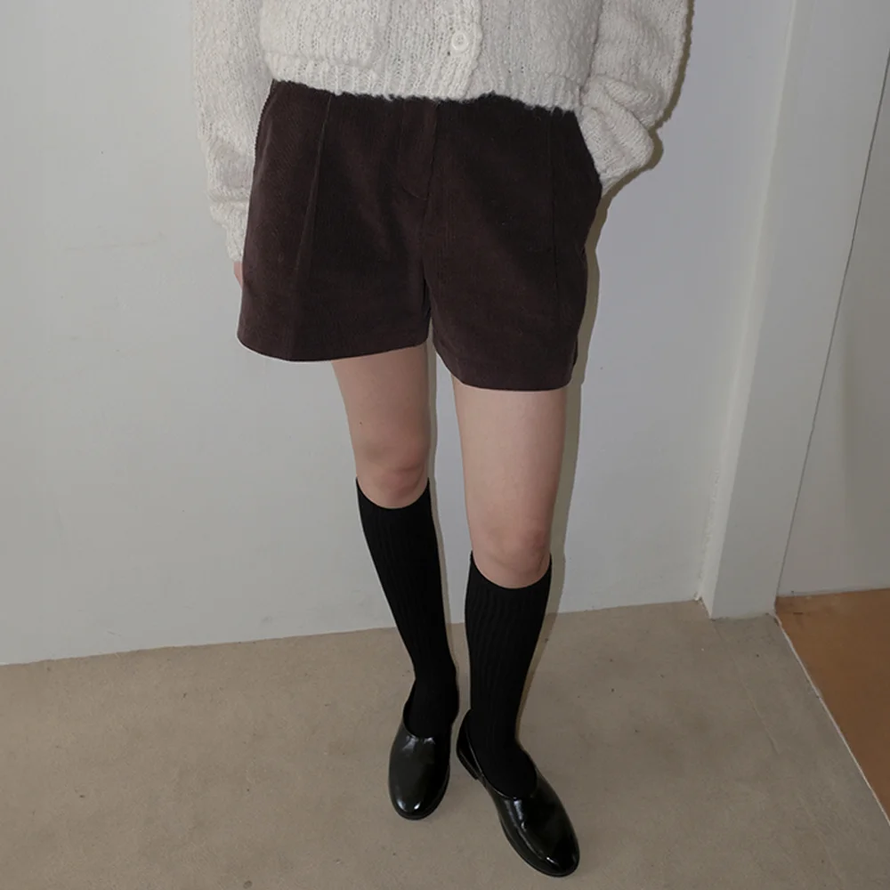 Corduroy Dave Short Pants - Brown