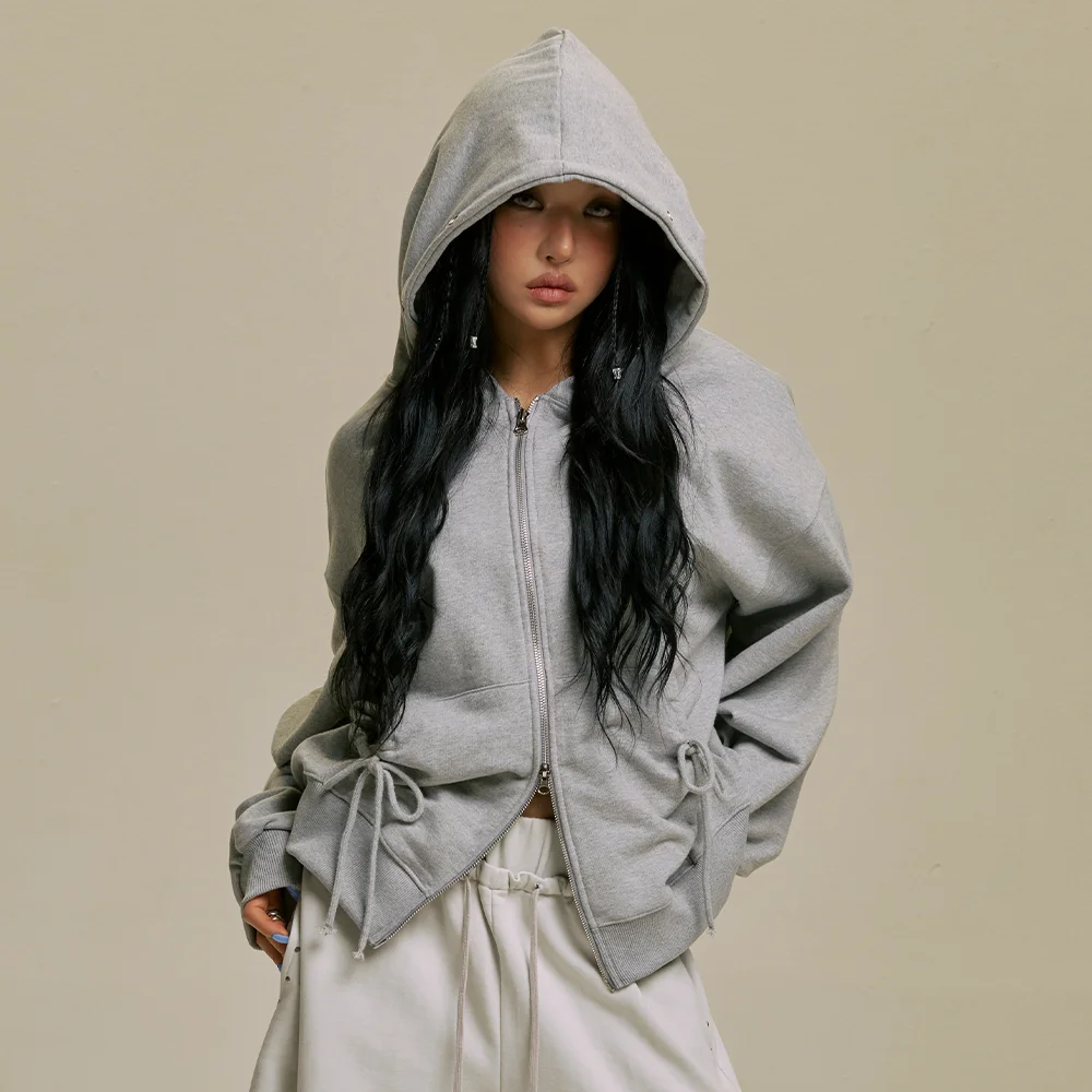 STAR WING HOOD ZIP-UP_GY