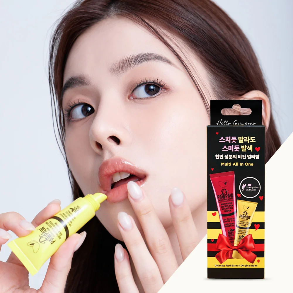 Dr.PawPaw 純素 紅色唇膏 套裝(紅色唇膏 25ml + Original Balm 10ml)