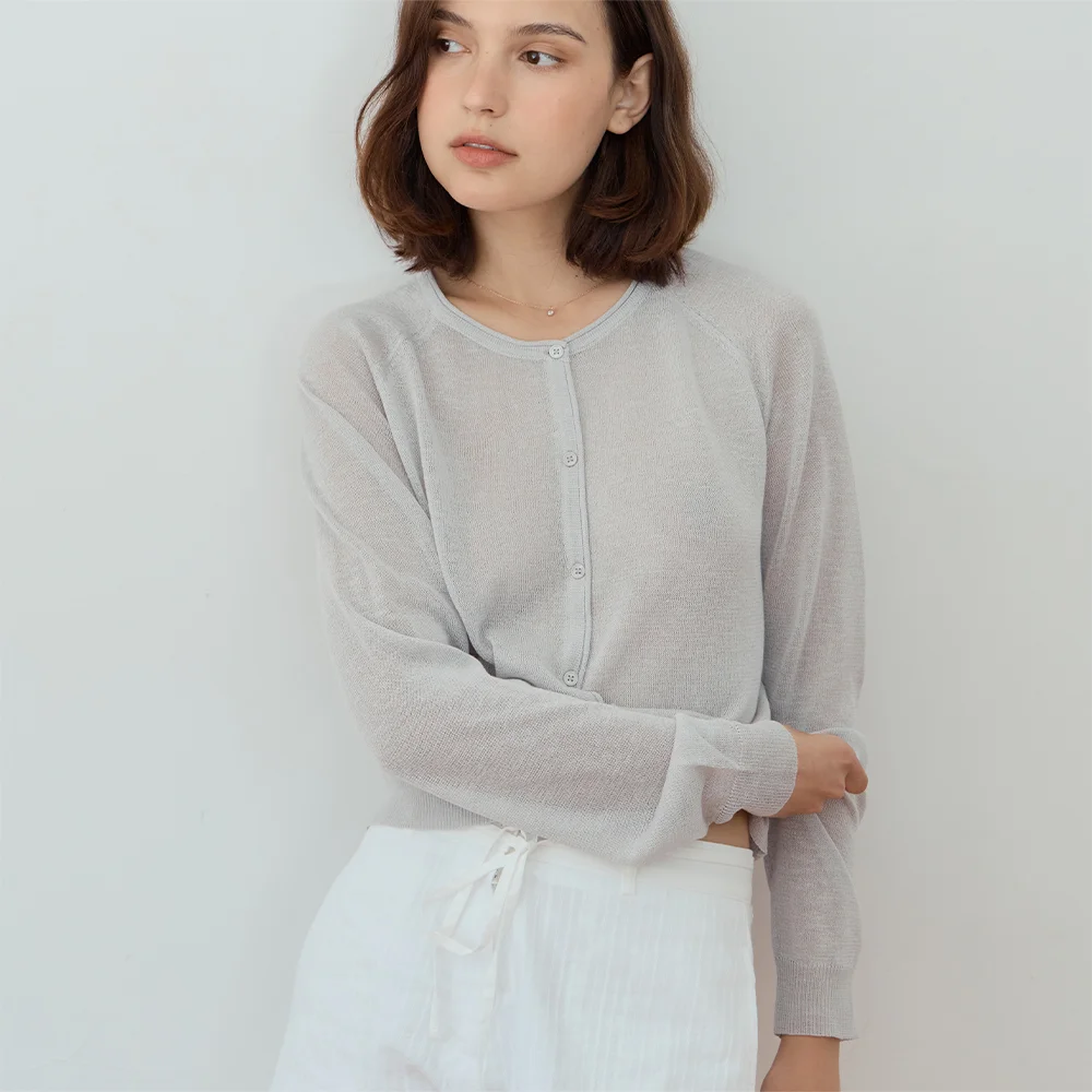 Summer Linen Raglan Cardigan _5colors