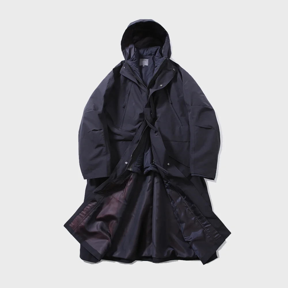 NOMAD HOODED LONG PARKA (NAVY)