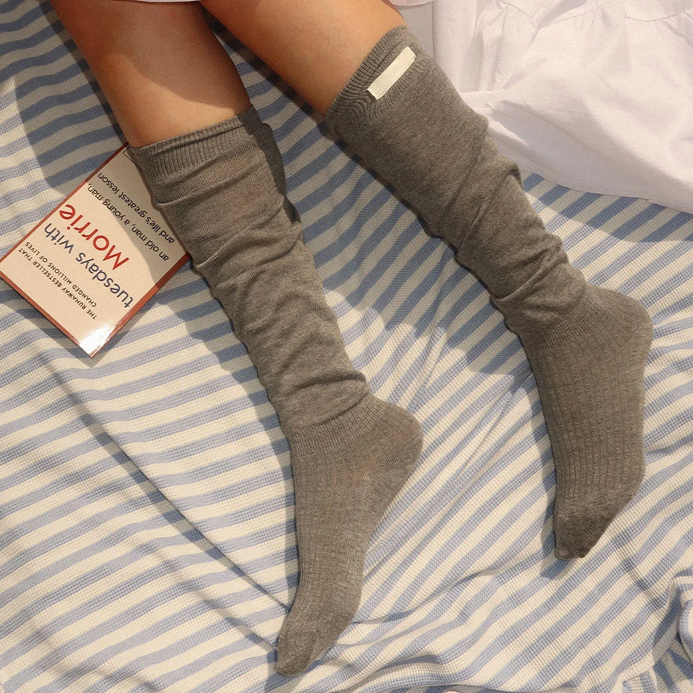 Summer Wrinkle Socks - Gray