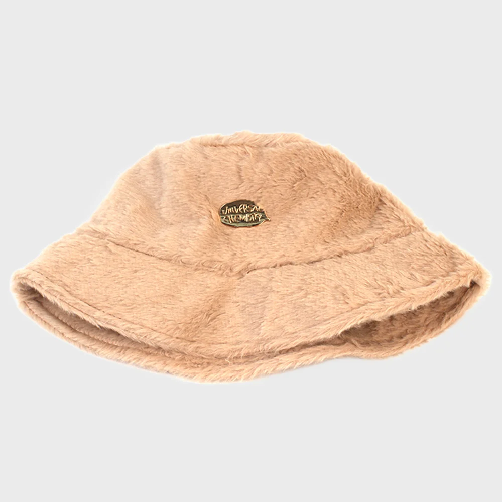 Bubble Fur Dark Beige Bucket Hat 漁夫帽