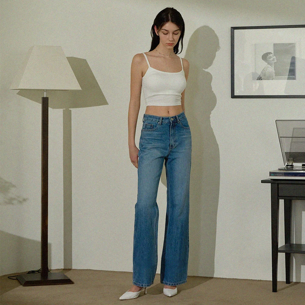 Classic boots cut denim pants - blue