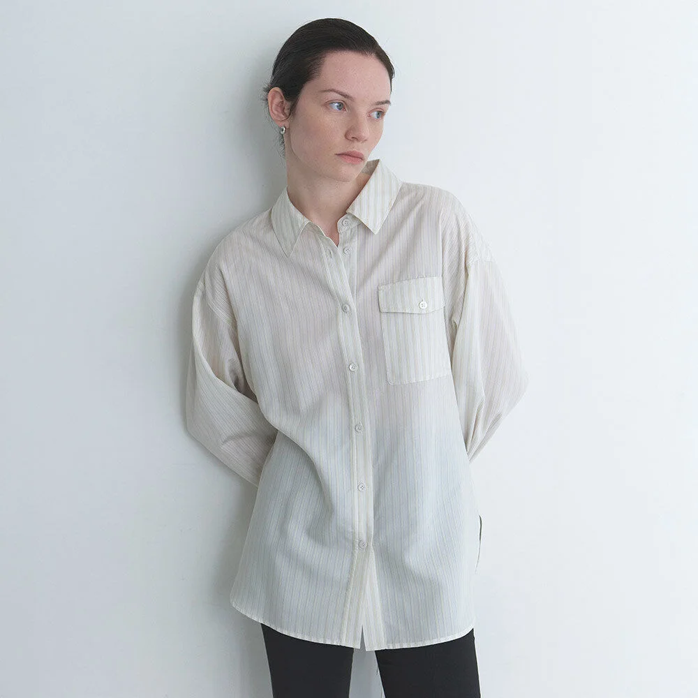 腰帶 條紋 襯衫 NEW6SB230_2color