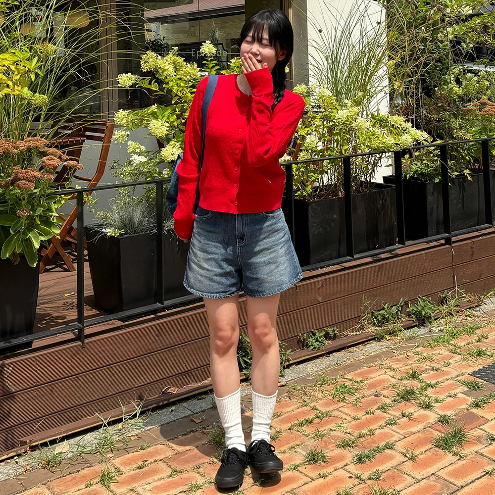 (女裝) 絞花 OR 必備款 圓領 開襟外套_10COLOR