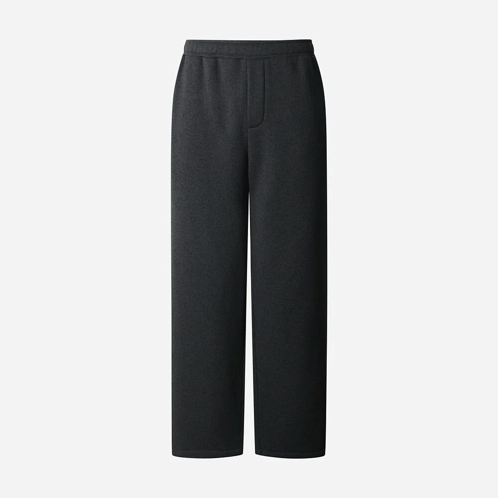 Temp Knit 標準版型 直筒 褲子(BLACK)
