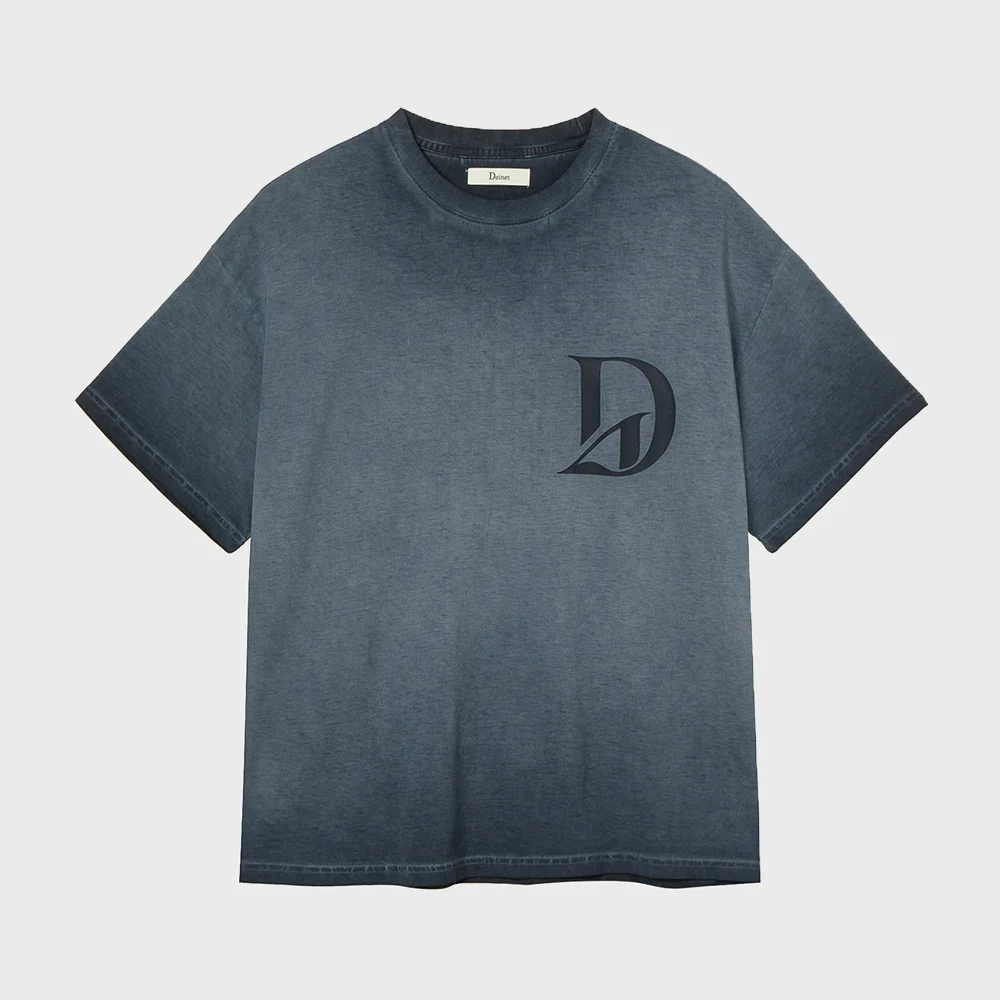 WASHED LOGO T-SHIRT IN BLACK