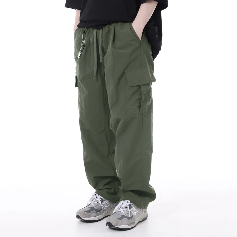 半 寬版 束繩 工裝褲