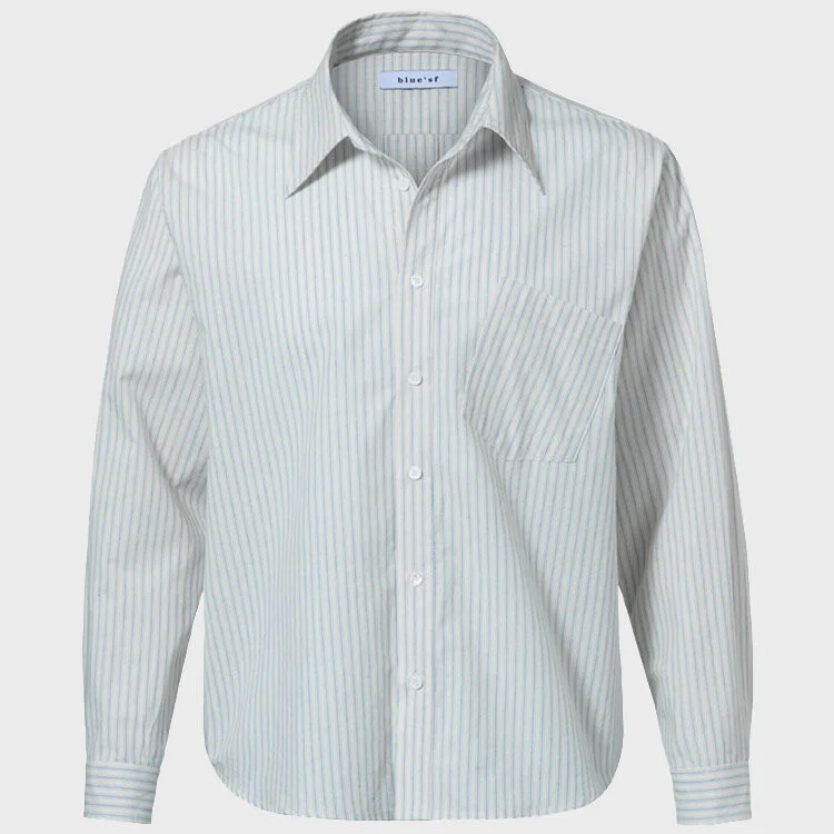 bluesf dart stripe shirt
