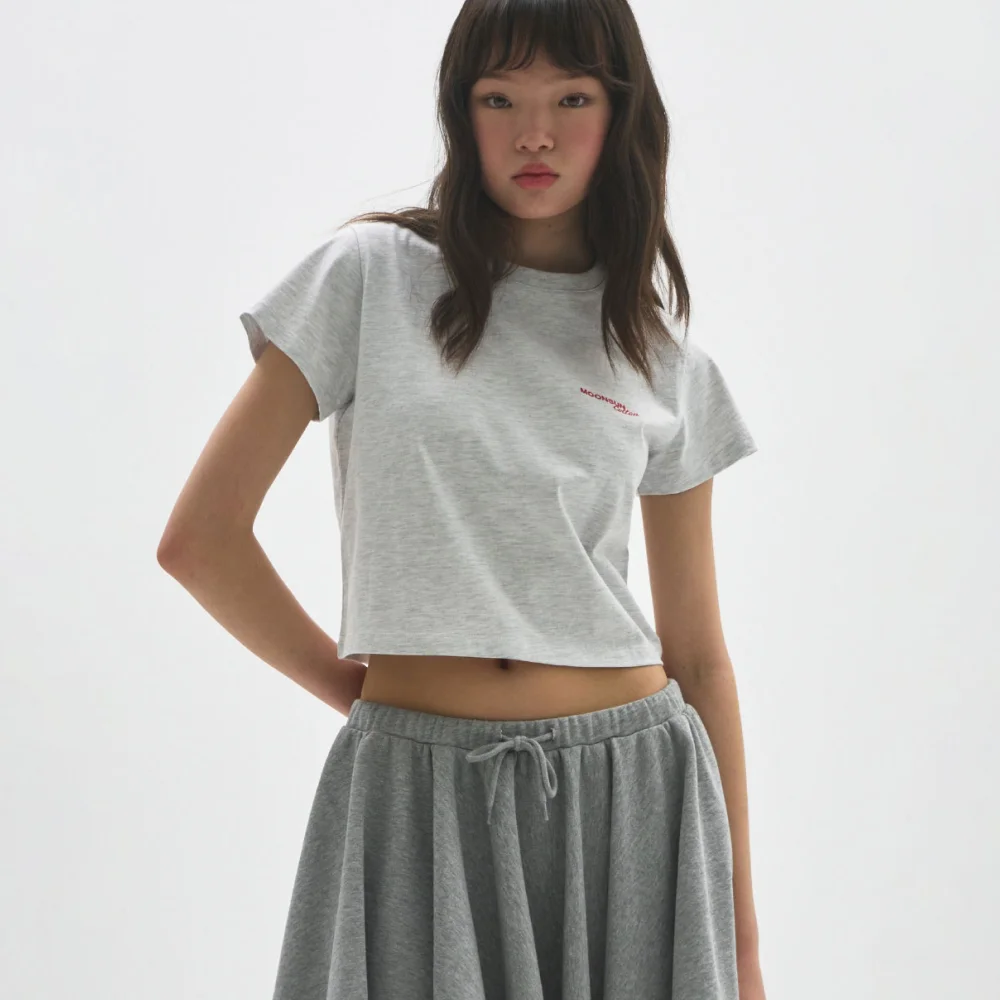 M.C Logo Baby T-Shirt / MELANGE GRAY