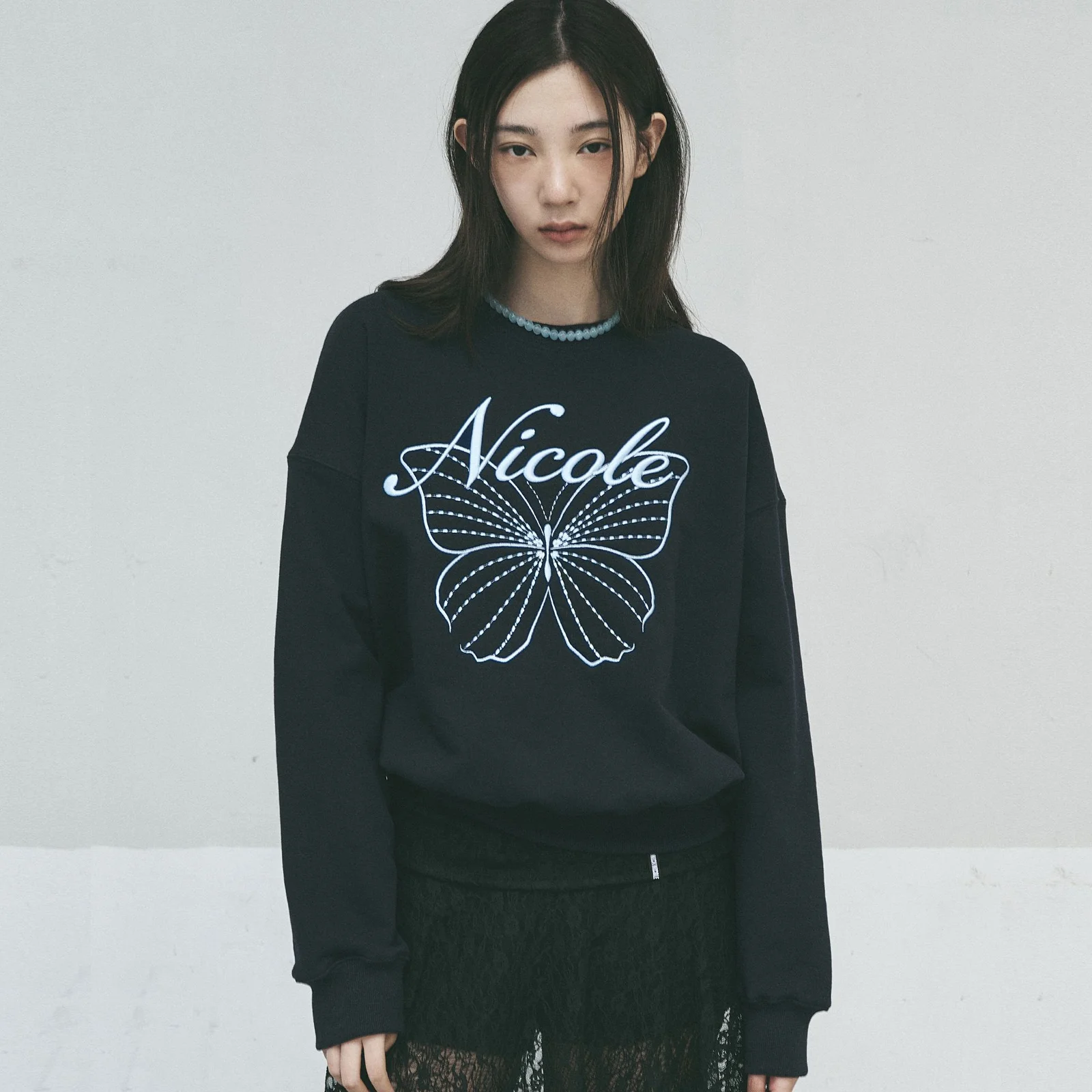 NICOLE BUTTERFLY SWEATSHIRT_NAVY SKY BLUE