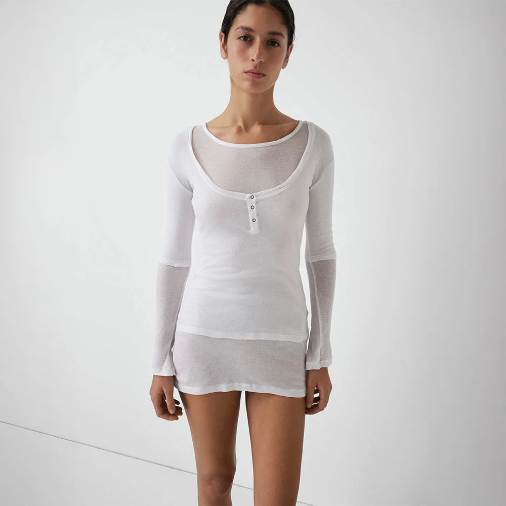 (W) GEMMA MINI DRESS (WHITE)