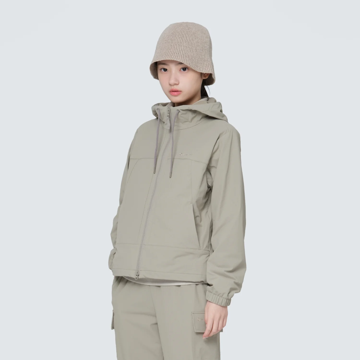 Lago 女裝 連帽衫 外套 Beige (S24FWTJK33)