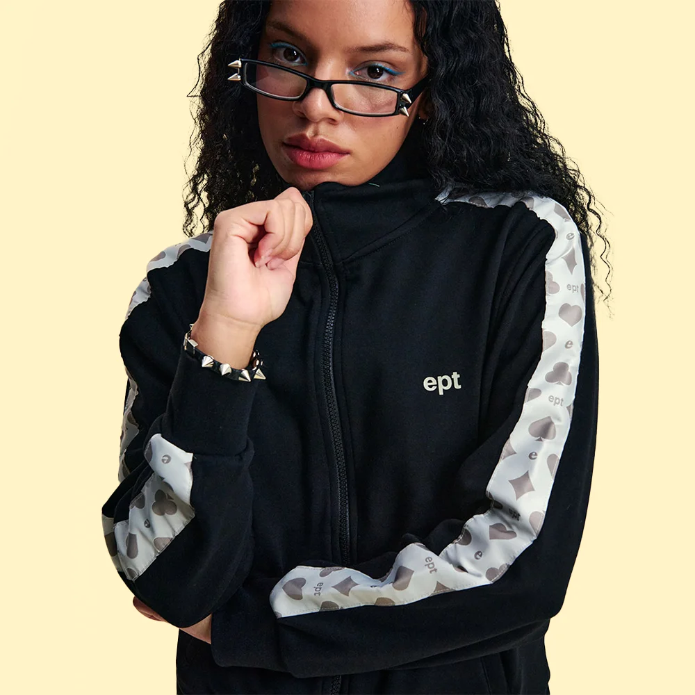 WM SEL POCKER TRACK JACKET (BLACK)