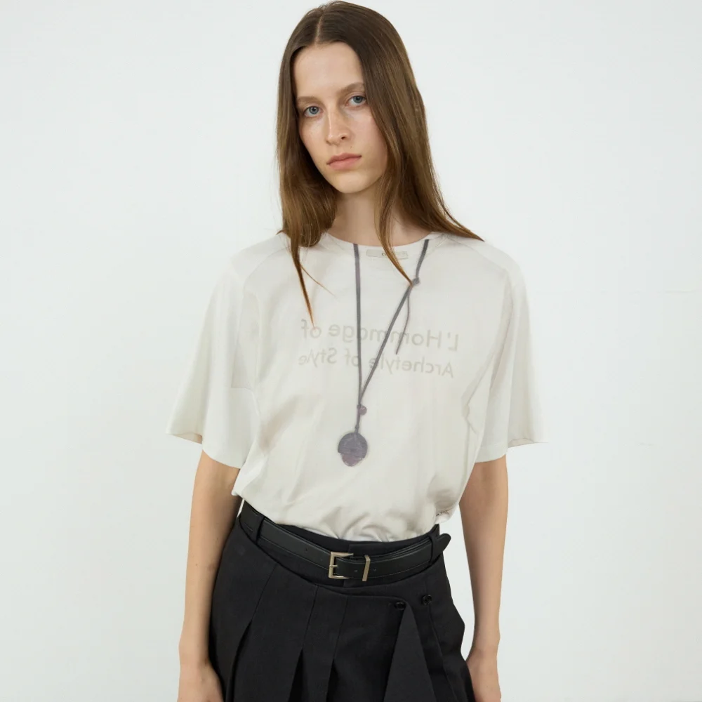 TEE-ON-TEE GRAPHIC TEE_IVORY