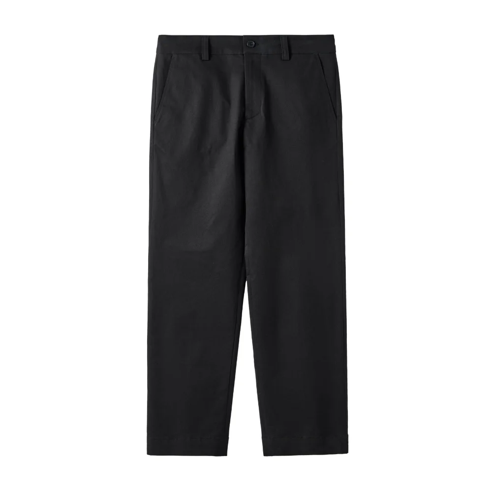 BASIC CHINO TROUSERS - BLACK (P243UPT402)