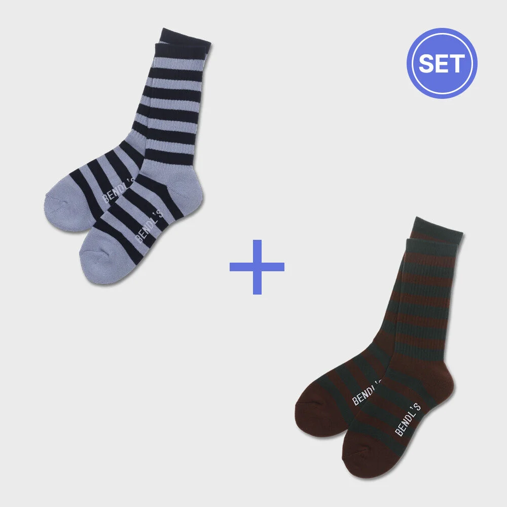 STRIPED SOCKS NO.1 -SET-