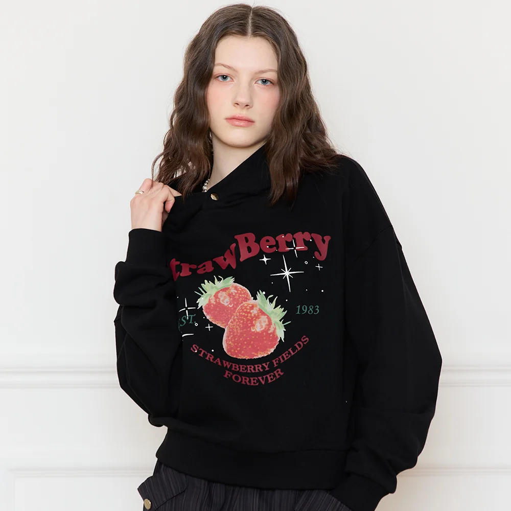 L16 STRAWBERRY HOODIE(BLACK)