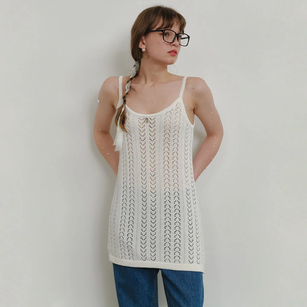 Crocher blanc ops Ivory