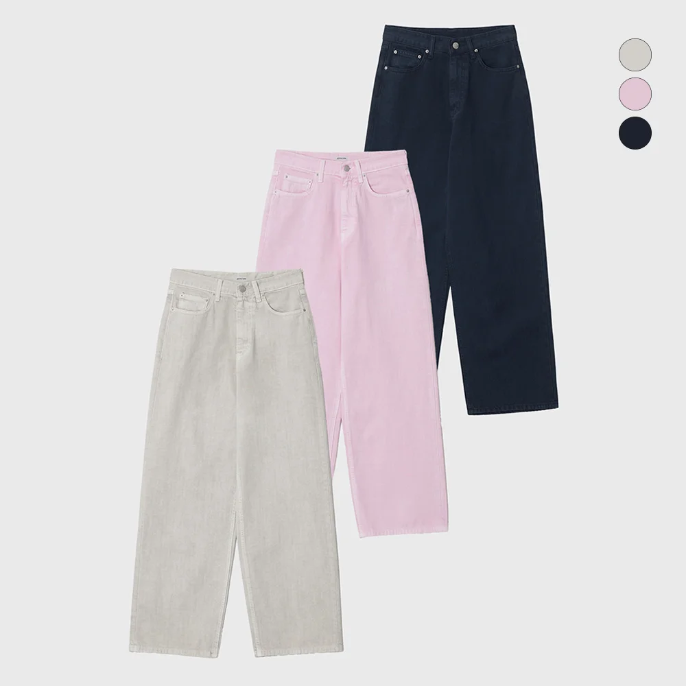 Pigment Dyed Denim Pants_3 color