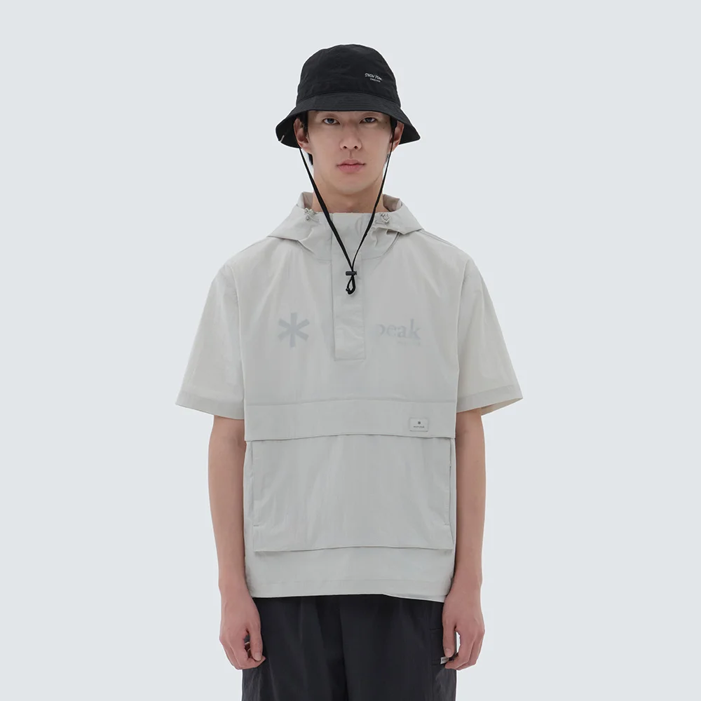 髮根 連帽衫 短袖 風褸 Light Beige (S24MURAN65)