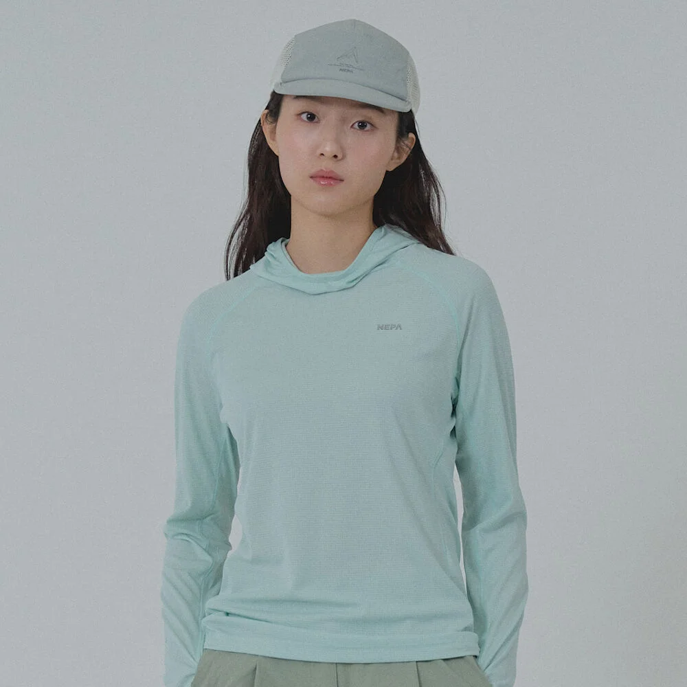 NEPA/Official Direct 7M26002 女裝 Polartec Power Dry 長袖 連帽衫_PALE MINT