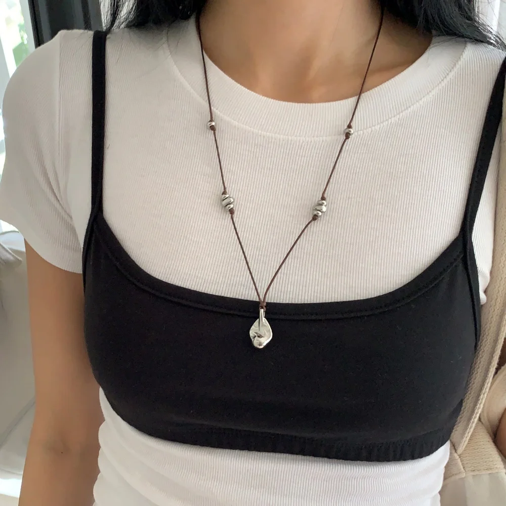 Chic Pearl Strap Necklace (L252MNK040)