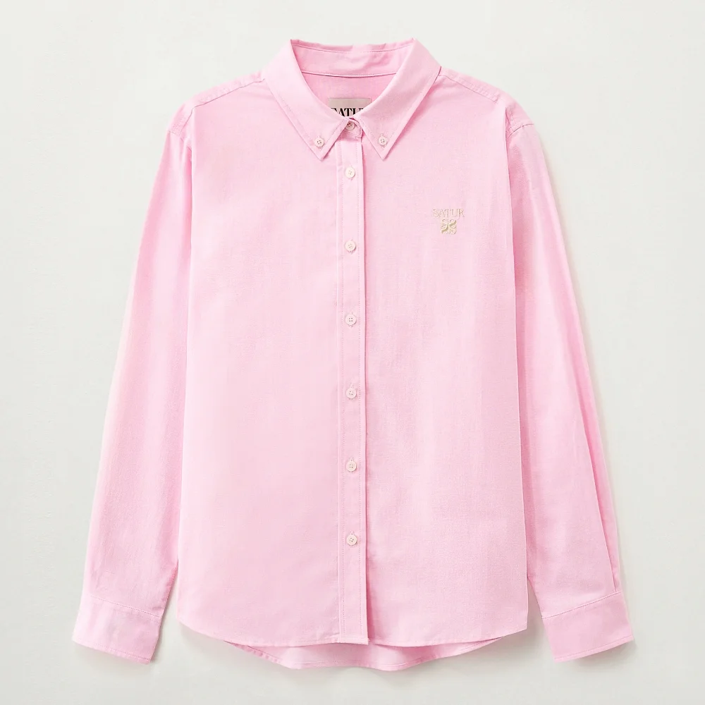 (W) Lauren 牛津布 襯衫 粉色